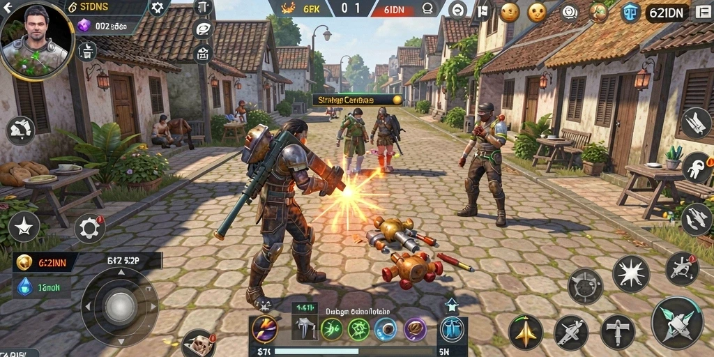 Tampilan menarik dari gameplay strategi yang menantang.