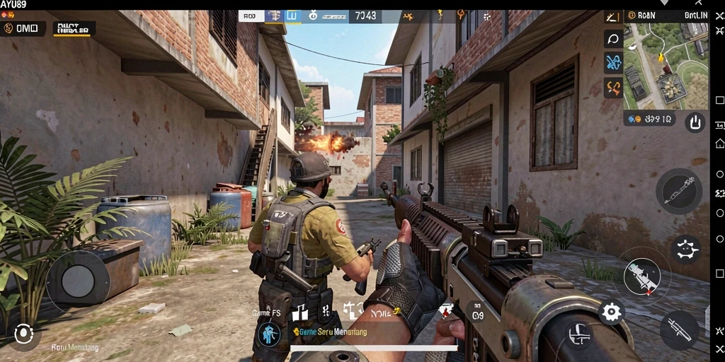Tampilan gameplay seru dari AYU89 yang mendebarkan.