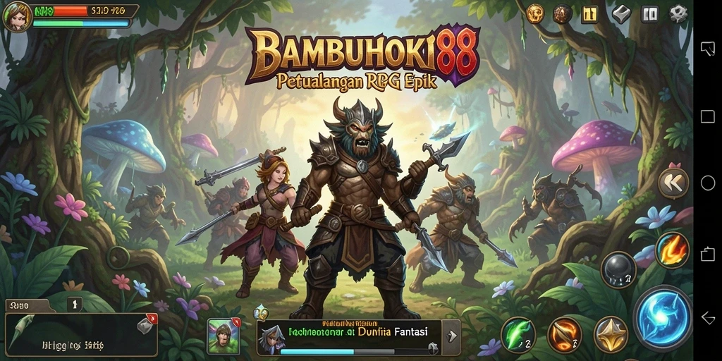 Tampilan gameplay RPG yang menakjubkan di BAMBUHOKI88.