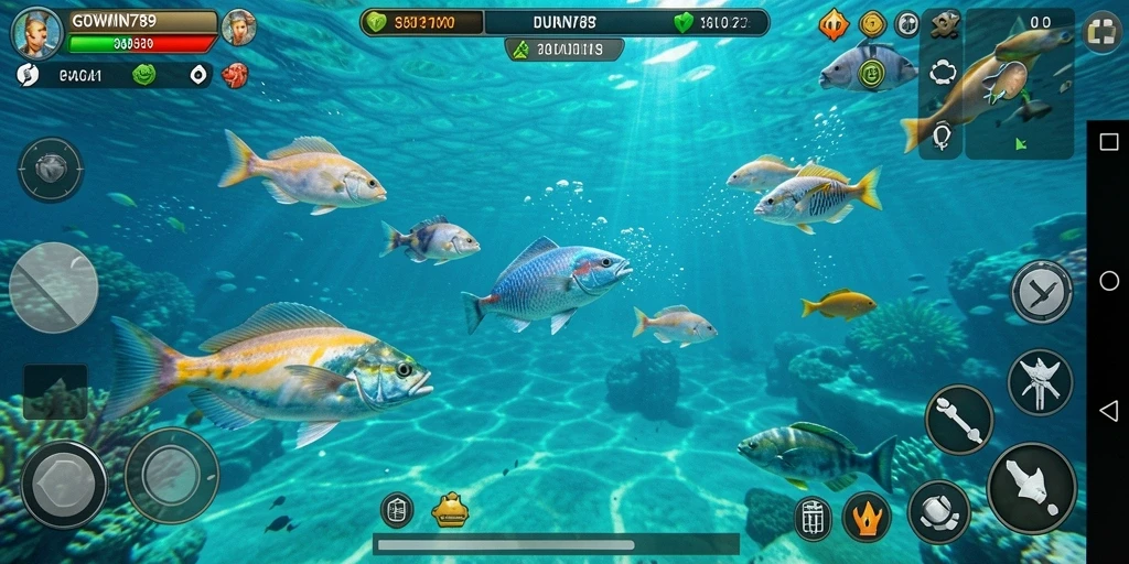 Gameplay seru GOWIN789 saat menangkap ikan berharga.