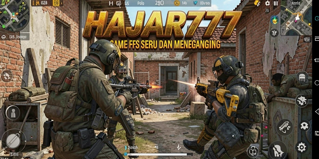 Tangkapan layar menampilkan pertempuran seru dalam HAJAR777.