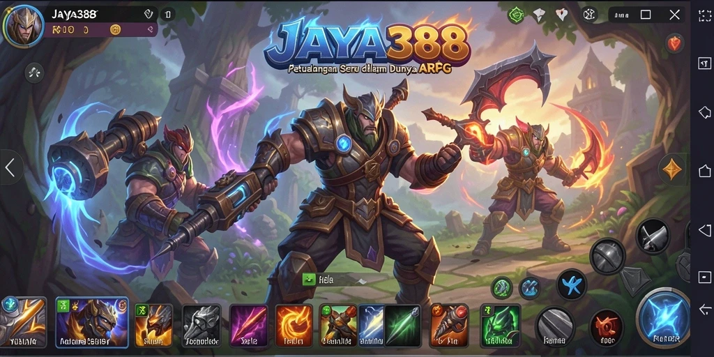 Tampilan menarik dari gameplay seru di JAYA388 dengan aksi bertempur.