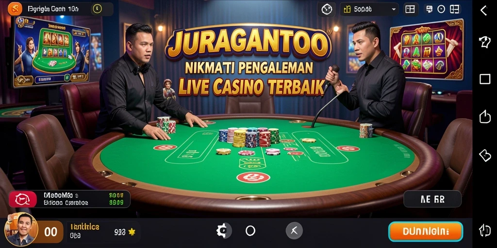 Gameplay Live Casino yang mendebarkan di JURAGANTOTO.