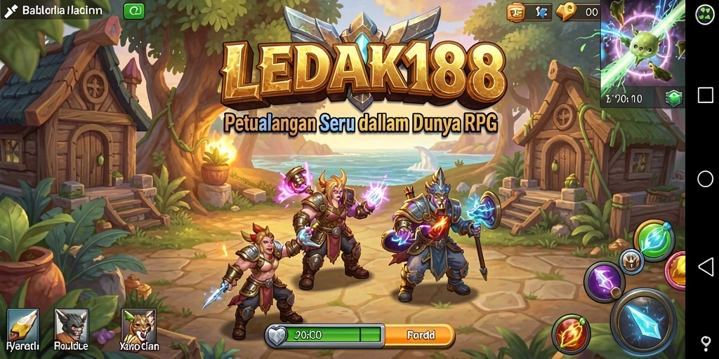 Screenshot gameplay LEDAK188 menampilkan petualangan RPG yang epik.