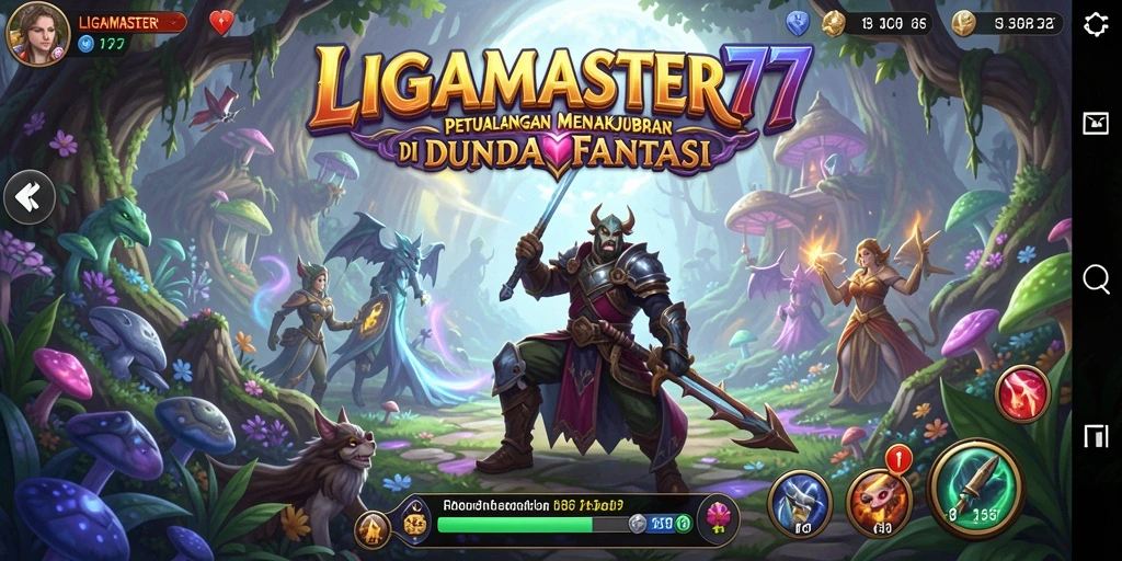 Gameplay seru LIGAMASTER77 dengan aksi dan eksplorasi mendalam.