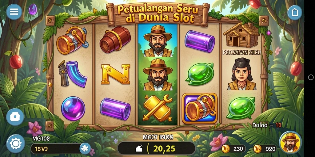 Tampilan menarik dari gameplay slot MG108 yang penuh peluang.