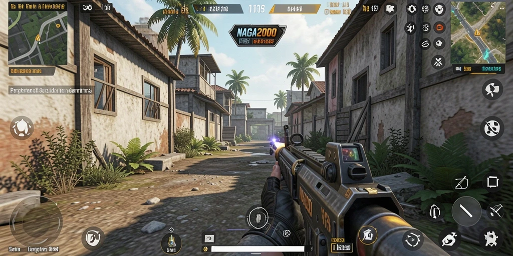 Tampilan gameplay menarik NAGA2000 dengan aksi TPS yang seru.