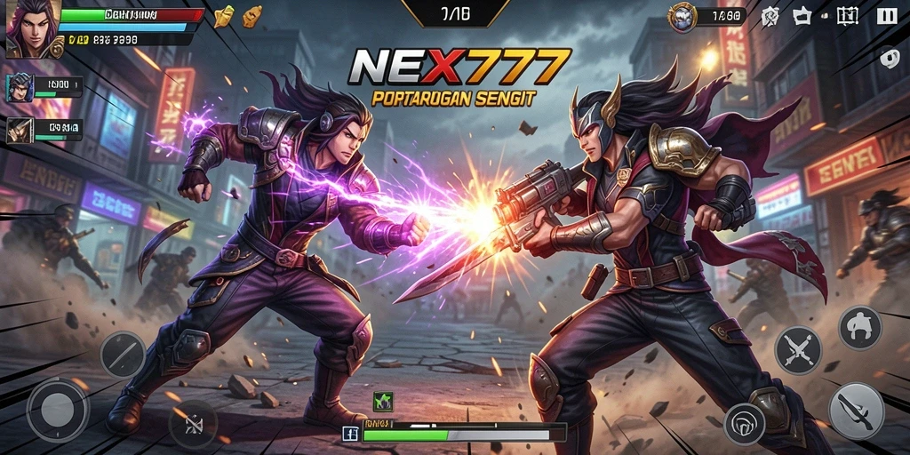 Screenshot NEX777 menampilkan gameplay Fighting yang seru dan menegangkan.