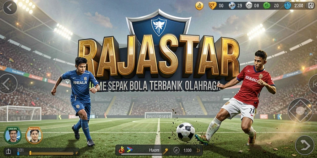 Tampilan seru permainan sepak bola dalam RAJASTAR.