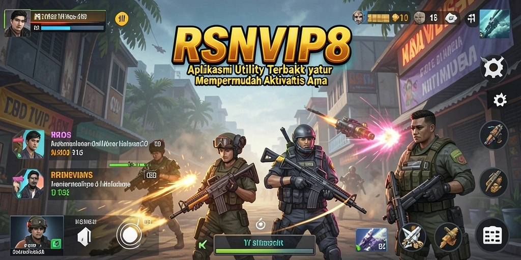 Tampilan antarmuka RSNVIP8 yang menarik dan modern.