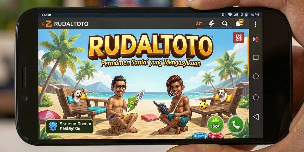 Tampilan gameplay RUDALTOTO yang penuh warna dan menyenangkan.