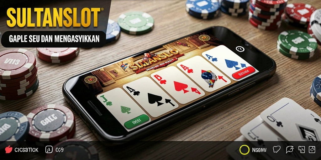 Tampilan gameplay seru dalam SULTANSLOT yang menampilkan aksi Gaple.